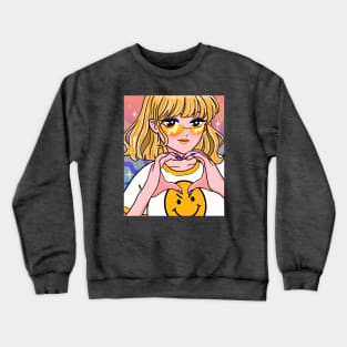 Japanese Anime I Heart You Crewneck Sweatshirt